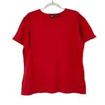 GAP | Red 100% Cotton Tee Shirt Short Sleeve Crew Neck Womens Large