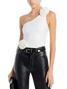 Bardot Lilita Ruched Bodysuit sz S‎ NWT