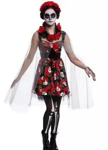 Day Of The Dead Lace-Up Dress