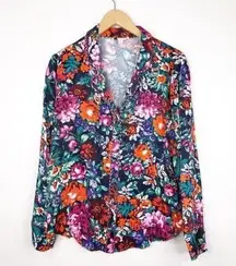 Anthropologie Floreat Floral Button Down Top Size Medium