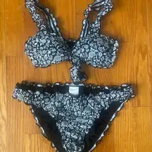 Target Black and White Bikini Set