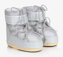Moon Boot Icon Low Nylon Snow Boots Glacier Grey