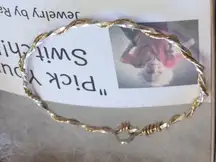 Elegant Gold Twisted Bracelet Pick Your Switch Jewelry by Randy