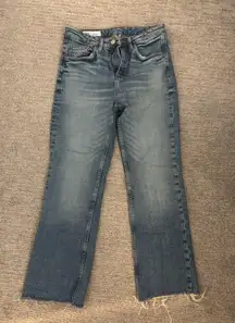 ZARA Crop Flare TRF Jeans