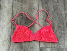 Hot Pink Lace Bralette