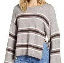 Cupcakes & Cashmere Amour Stripe Sweater Pullover