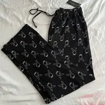 Playboy Y2K Monogram Black Bunny Lounge Pants