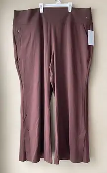 Athleta Venice Pant Straight Leg Chocolate Brown Women's Size 3X