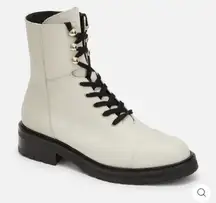 NWOT ALL SAINTS Dusty Cap Toe Lace Up Combat Boots Women’s Size 10 EU 40