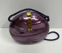 Miriam Marshall purple marbled purse