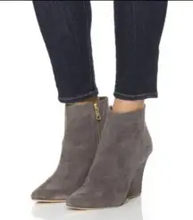 JOIE Jalena Wedge Booties Suede
