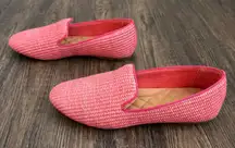 Birdies The Starling Flats in Lipstick Raffia Size 10
