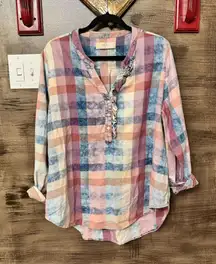 Anthropology Isabella Sinclair plaid top