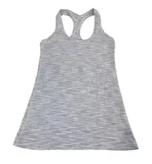 Lululemon White‎ Grey Racerback Tank Top