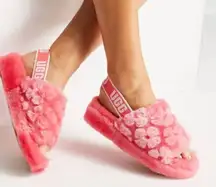 Ugg Fluff Yeah Poppy Slide Slippers Strawberry Sorbet