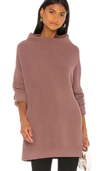 Free People Oversized Ottoman Slouchy Tunic Sweater Dress in Nutmeg Size XS