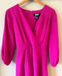 NWT DKNY Pink Wrap Dress
