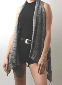 Gray Knit Vest