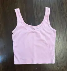 Pink Ribbed Tank