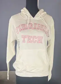 Women’s Virginia Tech Cream Hoodie Size M NEW