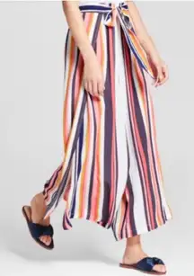 Xhilaration Striped Multicolored Palazzo Pants Size S