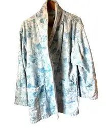 LoveShackFancy Indie Cotton blue rose /ombre in med/large. Missing Belt.