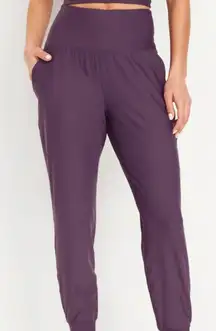 Old Navy Powersoft Go-Dry High Rise Plum Purple Joggers Size 3X