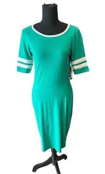 LuLaRoe NWT  Juliá Dress  green sporty cute casual street  MIDI fitted stretch XS