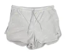 Life is Good Pajamas Blue Smiley Face Terry Cotton Drawstring Sleep Shorts XL