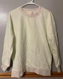 Lululemon Perfectly Oversized Crew Light Yellow