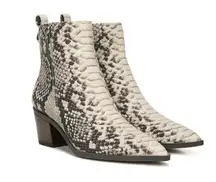 Franco Sarto Shay Snakeskin Western Booties