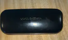 Dolce & Gabbana eyeglass case hard shell black.