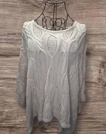 Double Zero Cream Cable Knit Sweater CARDIGAN