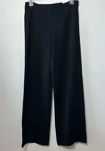 J McLaughlin Womens Carter Pant 4 Black Wide Leg Stretch Career Loose High Rise