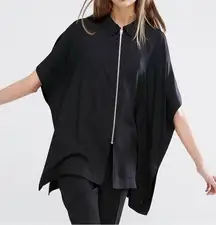 Weekday Black Oversized Boxy Square Collared Blouse