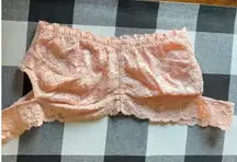 Free People Intimately Free Peach Lace Off the Shoulder Bra Top