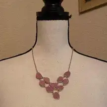 Sugarfix Gold Tone Pink Costume Necklace Adjustable Length