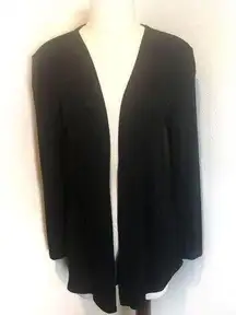 Painted Threads Long Black Cardigan