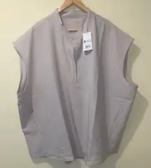 Womens New Figs Rafaela Three Pocket Scrub Top Slate Plus Size 5XL