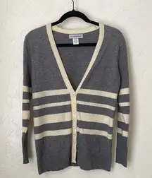 NWOT Cotton Emporium stripe button up cardigan▪️size XS