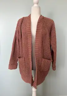 Mauve Knit Cardigan