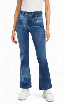 J BRAND Remy Jeans Sincere Bleach Dye Flared Jeans