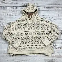 Pol knit hoodie sweater size medium