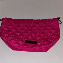 LANCOME PINK QUILTED DRAW STRING BAG VERY VERSATILE MANY USES