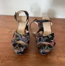 Retro High Heels Sandals Size 9 