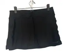 Head Black Ribbed Textured Athletic Casual Tennis Skort Women Sz M