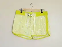 Eastern Mountain Sports Women’s Chartreuse EMS Board Shorts Size 8 EUC