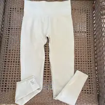 Set Active Ivory SculptFlex Seamless Leggings in Blanc