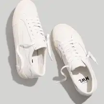 Madewell Sidewalk Low-Top Sneakers in pale‎ parchment womens size 9 chunky