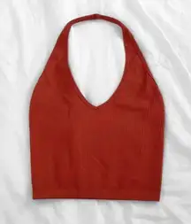 UO rib knit halter top